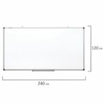 Доска магнитно-маркерная 120х240 см, алюминиевая рамка, BRAUBERG "Extra", 237559