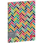 Папка с пружинным скоросшивателем Berlingo "Geometry", 17мм, 600мкм, с внутр. карманом, с рисунком