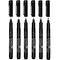 Капиллярные ручки линеры 6 шт. черные, 0,2/0,25/0,3/0,35/0,45/0,7 мм, BRAUBERG ART CLASSIC, 143942