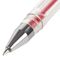 Ручка гелевая STAFF "Basic" GP-789, КРАСНАЯ, корпус прозрачный, хромированные детали, узел 0,5 мм, 142790
