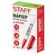 Маркер стираемый для белой доски STAFF "EVERYDAY" WBM-093, КРАСНЫЙ, 2,5 мм, тонкий корпус, 151095