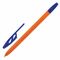Ручки шариковые BRAUBERG "ULTRA ORANGE", СИНИЕ, НАБОР 10 штук, корпус оранжевый, узел 0,7 мм, 143571