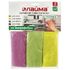 Салфетки универсальные, КОМПЛЕКТ 3 шт., плотная микрофибра, 30х30 см, ассорти (розовая, зеленая, желтая), LAIMA, 601245