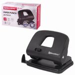 Дырокол BRAUBERG "SX-20", до 20 листов, черный, 229694