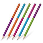 Карандаш чернографитный BRAUBERG "MIX", 1 шт., HB, корпус ассорти, 181761