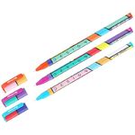 Ручка шариковая Berlingo "Color Block" синяя, 0,7мм, грип, рисунок на корпусе, ассорти