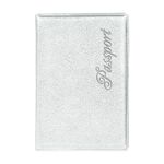 Обложка для паспорта OfficeSpace "Fusion" мягкий полиуретан, серебро, тиснение