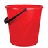 Ведро 8 л, без крышки, пластиковое, пищевое, с глянцевым узором, цвет красный, мерная шкала, LAIMA, 603892