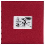 Фотоальбом BRAUBERG на 500 фото 10х15 см, ткань, бордовый, 391187