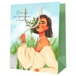 Пакет подарочный 11*14*6,5см MESHU "Никто не сравним с тобой", ламинированный