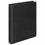 Тетрадь на кольцах А5 (180х220 мм), 80 листов, обложка ПВХ, клетка, BRAUBERG, черный, 403909