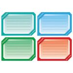 Наклейка для тетрадей, HATBER, европодвес, комплект 16 шт., "Цветная", 165х200 мм, Накл 14729, O181843