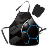Фартук с нарукавниками для уроков труда ЮНЛАНДИЯ, 45х54 см, "Soccer ball", 271044
