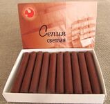 Сепия светлая в картонной коробке, 10 карандашей