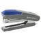 Степлер №10 BRAUBERG "Delta", до 12 листов, с резиновой накладкой и антистеплером, серый, вставка ассорти, 222553