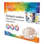 Картина по номерам 40х50 см, ОСТРОВ СОКРОВИЩ "Лавандовое поле", на подрамнике, акриловые краски, 3 кисти, 662459