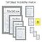 Рамка 21х30 см, пластик, багет 16 мм, BRAUBERG "HIT5", бронза с двойной позолотой, стекло, 391073