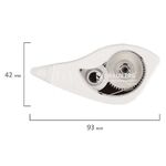 Корректирующая лента BRAUBERG "BLACK&WHITE" 5 мм х 8 м, корпус белый, механизм перемотки, блистер, 226813