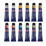 Краски акриловые художественные металлик BRAUBERG ART CLASSIC, НАБОР 12 шт, в тубах 12 мл, 191719