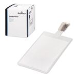 Бейджи вертикальные (90х60 мм), КОМПЛЕКТ 25 шт., металлический поворотный клип, ПРОЗРАЧНЫЕ, DURABLE (Германия), 8002-19