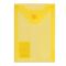 Папка-конверт с кнопкой МАЛОГО ФОРМАТА (105х148 мм), А6, желтая, 0,18 мм, BRAUBERG, 227319