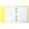 Тетрадь на кольцах А5 175х220 мм, 120 л., пластик, клетка, с резинкой, BRAUBERG, желтая, 403570