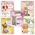 Тетрадь А5, 48 л., BRAUBERG, клетка, обложка картон, ЛЮБИМЧИКИ, 401816