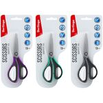 Ножницы Berlingo "Easycut 350", 13см, ассорти, эргономичные ручки, мягкие вставки, европодвес