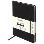 Блокнот-скетчбук А5 (130х210 мм), BRAUBERG ULTRA, балакрон, 80 г/м2, 96 л., без линовки, черный, 113048