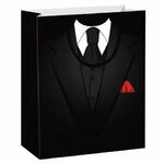 Пакет подарочный 26,5x12,7x33 см ЗОЛОТАЯ СКАЗКА "Especially For Men", выборочный лак, чёрный, 608244