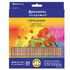 Карандаши цветные BRAUBERG "ЦВЕТЫ", 24 цвета, трехгранные заточенные, лакированное дерево, 181368