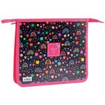 Папка для тетрадей 1 отделение А5 ArtSpace "Floral Spring", пластик/картон, на молнии