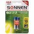 Батарейки КОМПЛЕКТ 2 шт., SONNEN Super Alkaline, AAA (LR03, 24А), алкалиновые, мизинчиковые, блистер, 451095