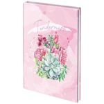 Блокнот МАЛЫЙ ФОРМАТ (110х147 мм), А6, 80 л., твёрдый, клетка, выборочный лак, STAFF, "Нежность", 114448