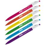 Ручка шариковая автоматическая OfficeSpace "Colorex" синяя, 0,7мм, ассорти, трехгранный корпус