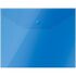 Папка-конверт на кнопке OfficeSpace А5 (190*240мм), 150мкм, пластик, полупрозрачная, синяя