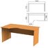 Стол письменный эргономичный "Фея", 1600х900х750 мм, левый, цвет орех милан, СФ09.5