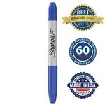 Маркер перманентный двусторонний SHARPIE (США) СИНИЙ, "Twin Tip", наконечники 0,9 / 0,5 мм, S0811120