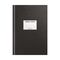 Книга учета OfficeSpace, А4, 96л., клетка, 200*290мм, бумвинил, цвет черный, блок офсетный, наклейка