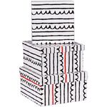 Набор квадратных коробок 3в1, MESHU "Spirals and lines", (19,5*19,5*11-15,5*15,5*9см)