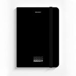 Блокнот с резинкой в клетку 96 л., А5 (145х203 мм), твердая обложка, BRAUBERG, "Insight", 113723