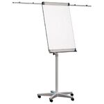 Доска-флипчарт магнитно-маркерная 70х100 см, передвижная, держатели для бумаги, 2х3 (Польша), TF02/2011