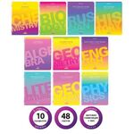 Тетради предметные, КОМПЛЕКТ 10 ПРЕДМЕТОВ, "GRADIENT", 48 л., матовая ламинация, лак, BRAUBERG, 404327