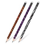 Карандаш чернографитный ЮНЛАНДИЯ "АФРИКА", 1 шт., HB, с ластиком, корпус ассорти, 181769