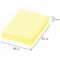 Блок самоклеящийся (стикеры) STAFF, ПАСТЕЛЬНЫЙ, 38х51 мм, 100 листов, КОМПЛЕКТ 2 штуки, желтый, 129344