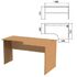 Стол письменный эргономичный "Эко", 1400х900х740 мм, правый, бук бавария, 400749-55