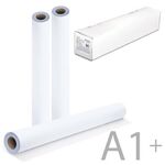 Бумага широкоформатная рулон для плоттера, 610 мм х 45 м х втулка 50,8 мм, 90 г/м2, белизна CIE 146%, BRAUBERG, 110451