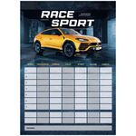 Магнитный планер расписание уроков с маркером А3 ArtSpace "Пиши-Стирай. Race Sport"