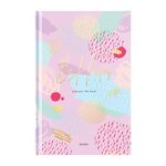 Ежедневник недатированный А5, 136л., 7БЦ OfficeSpace "Узоры. Thoughts", глянцевая ламинация, тиснение золотой фольгой