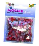 Мозаика "Тонированная с блестками", "Folia", оттенки розового, 5х5мм, 700шт